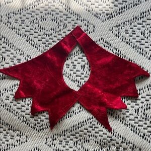 Red Velvet Collar Accessory Vampire Halloween